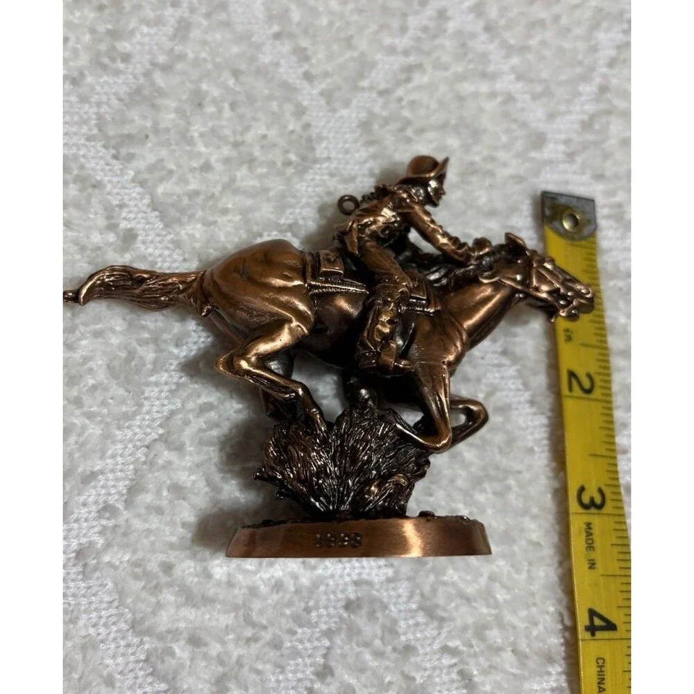 New Vintage 1998 Old West Pony Express Rider Hallmark Keep Sake Ornament